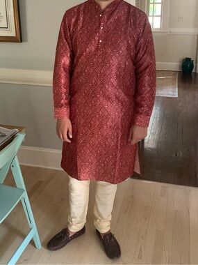 Men’s Kurta for Indian wedding guest with pants